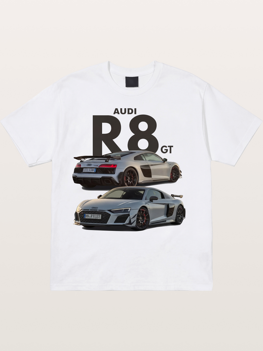 Audi R8 GT Front Rear View Cotton T-shirt