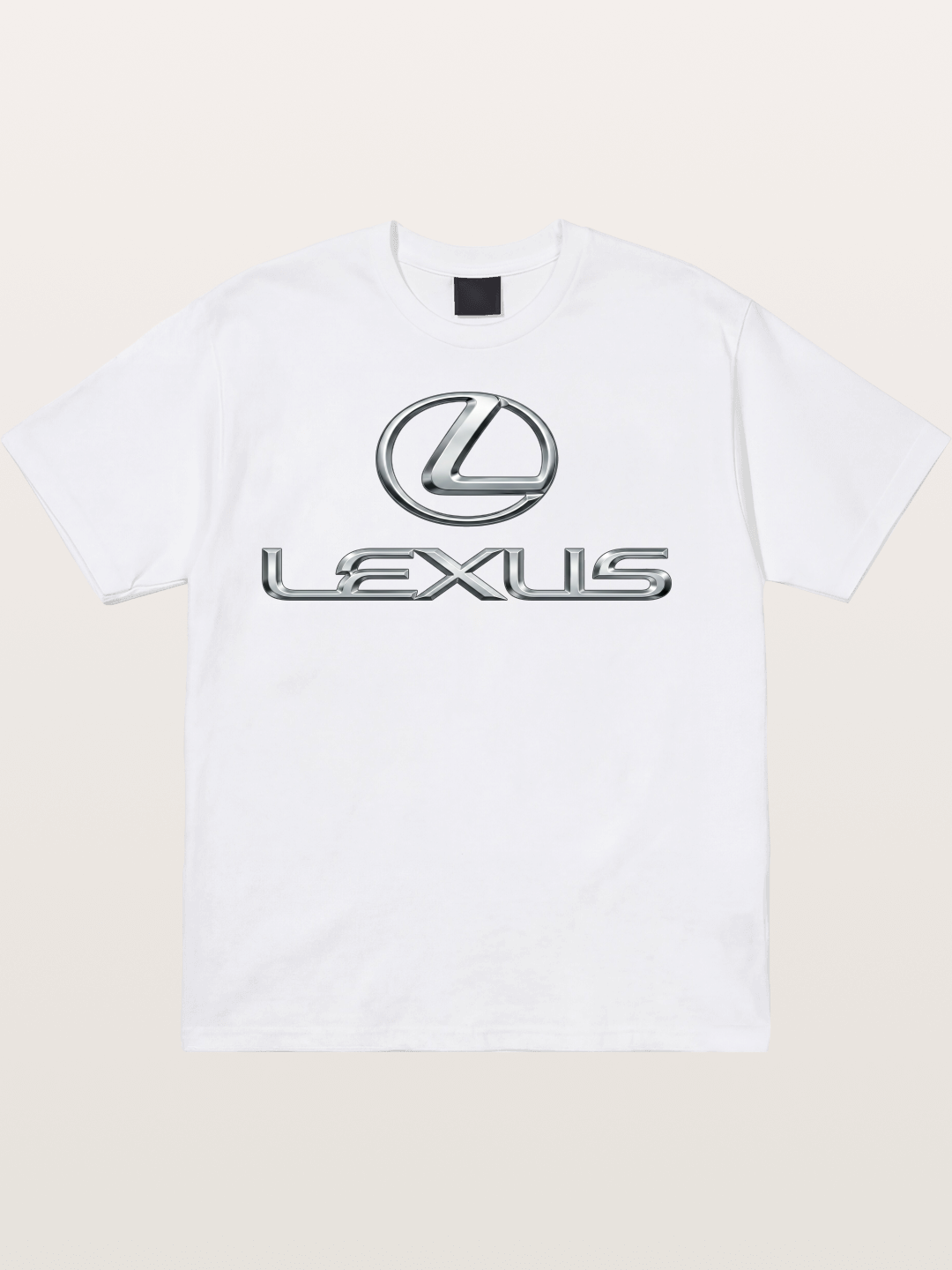 Lexus Silver Logo Badge Cotton T-shirt