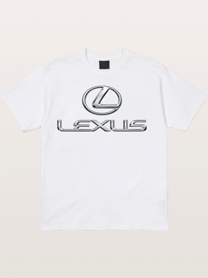 Lexus Silver Logo Badge Cotton T-shirt