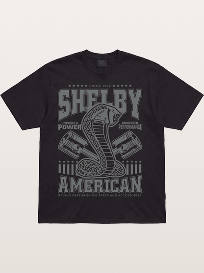 Shelby American Cobra Print Cotton T-shirt
