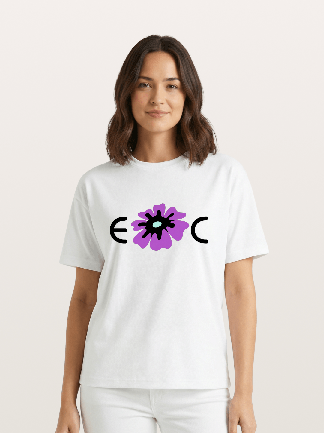 Purple EDC Daisy Silhouette Gildan T-shirt