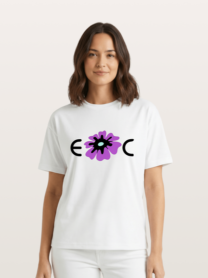 Purple EDC Daisy Silhouette Gildan T-shirt