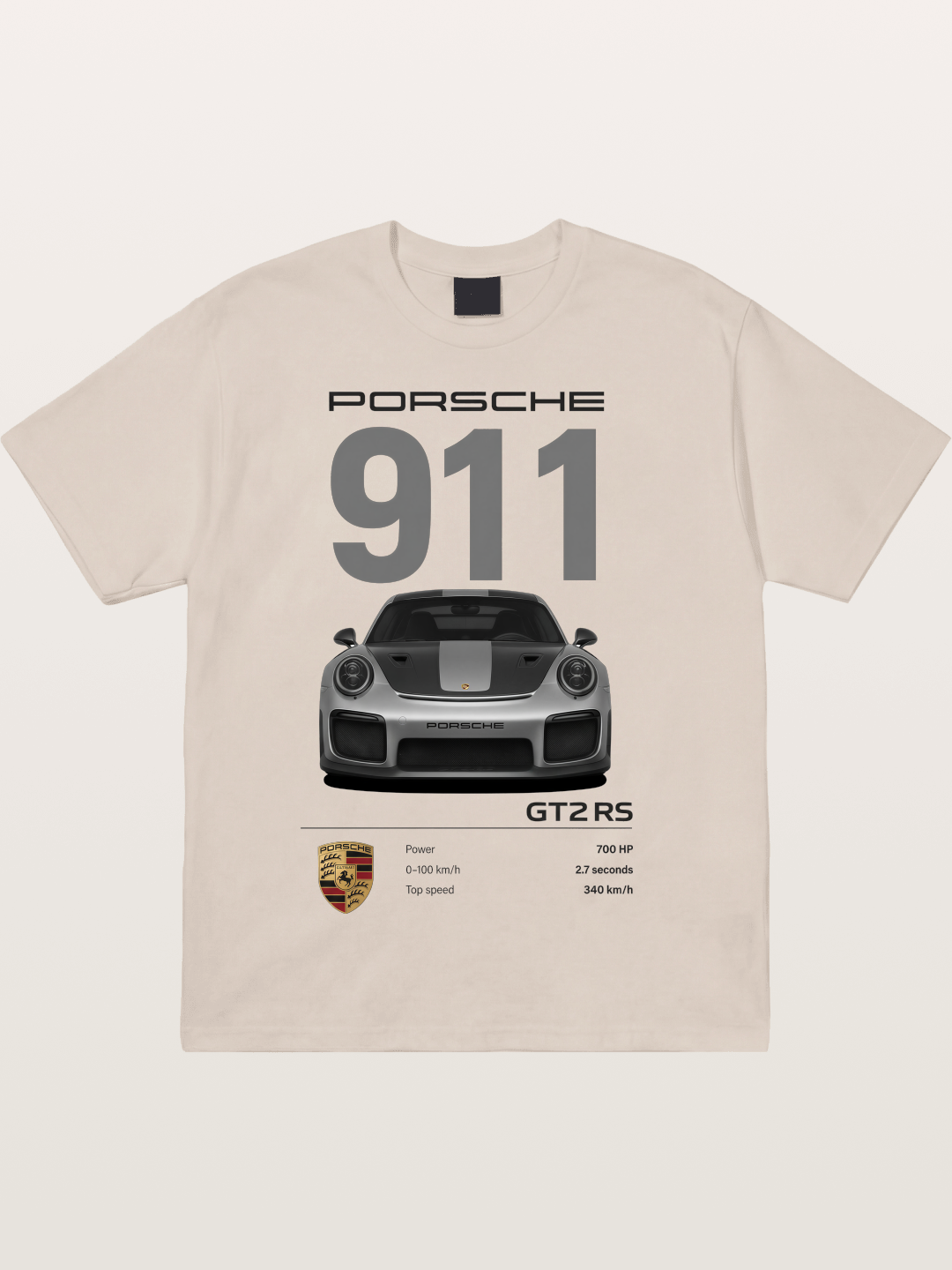 911 GT2 RS Spec Sheet Art Cotton T-shirt