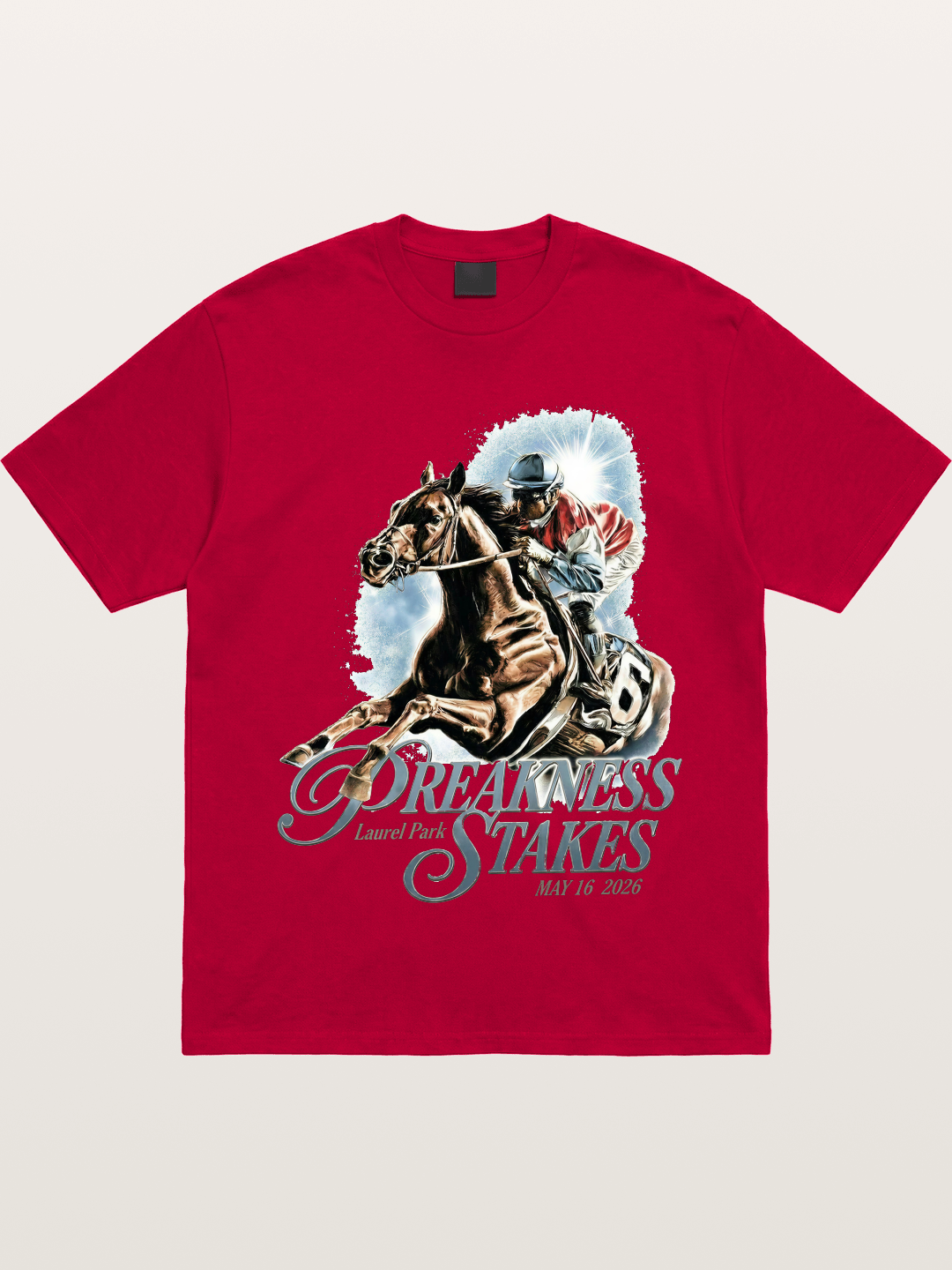 Preakness Stakes Jockey Poster Gildan T-shirt