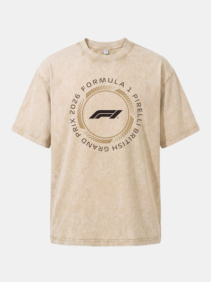 British Grand Prix 2026 Circular Crest Washed T-shirt