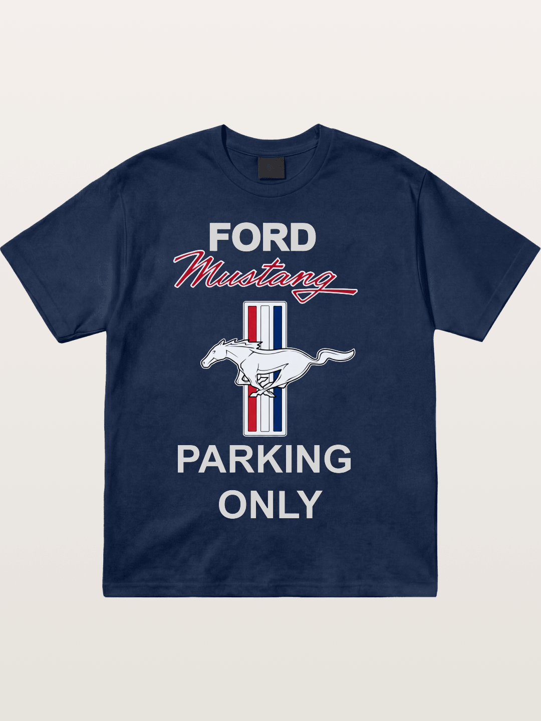 Ford Mustang Parking Only Sign Cotton T-shirt