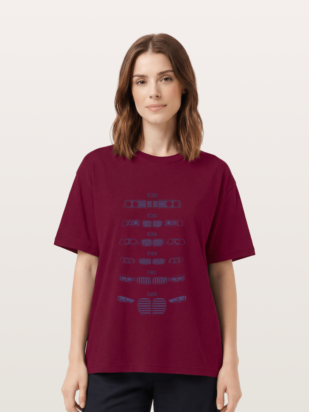 BMW Headlight Generations Print Gildan T-shirt