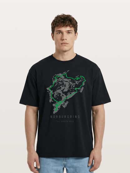 Green Hell Nu?rburgring Track Cotton T-shirt