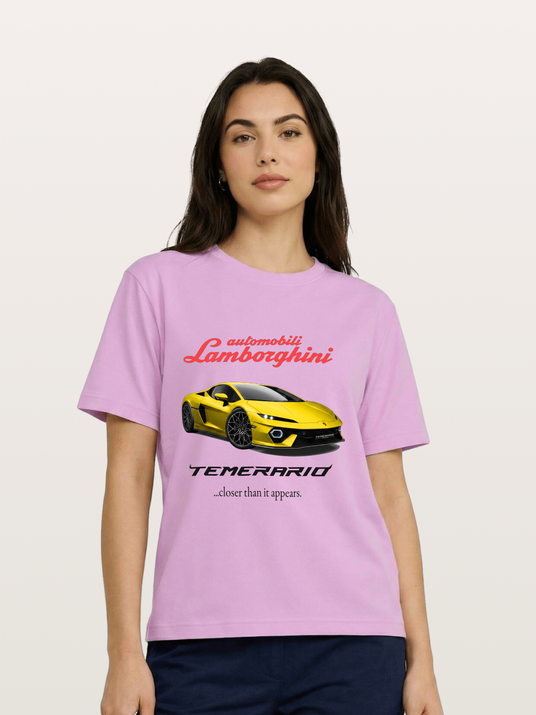 Lamborghini Temerario Yellow Sports Car Gildan T-shirt