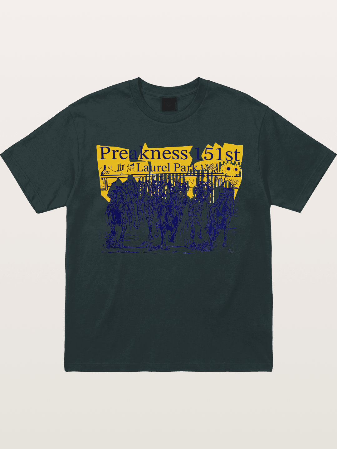Preakness 151 Sketch Racing Art Gildan T-shirt