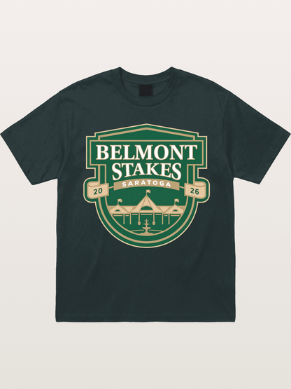 Belmont Stakes Shield Crest Gildan T-shirt