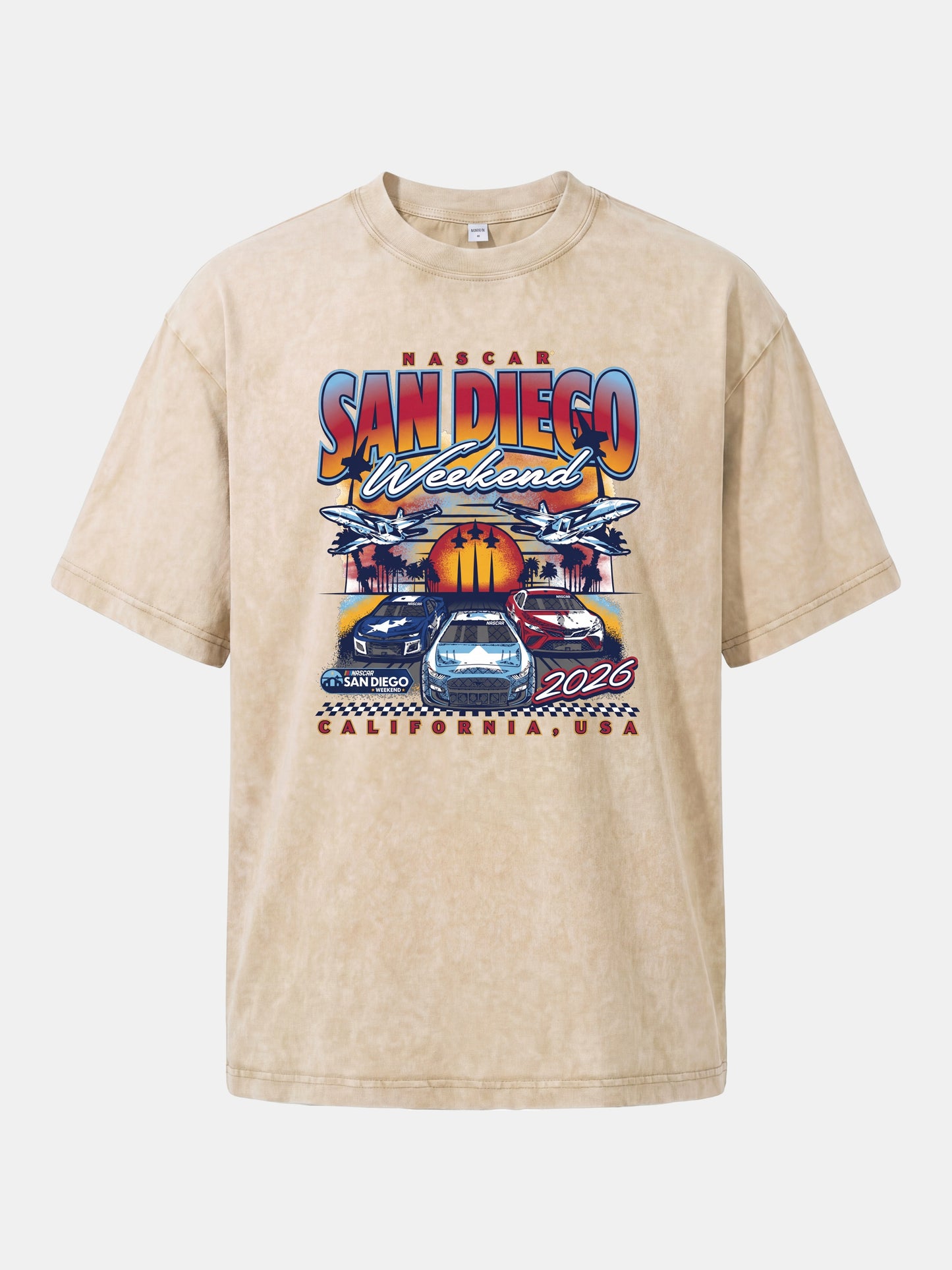 San Diego NASCAR Sunset Race Weekend Washed T-shirt