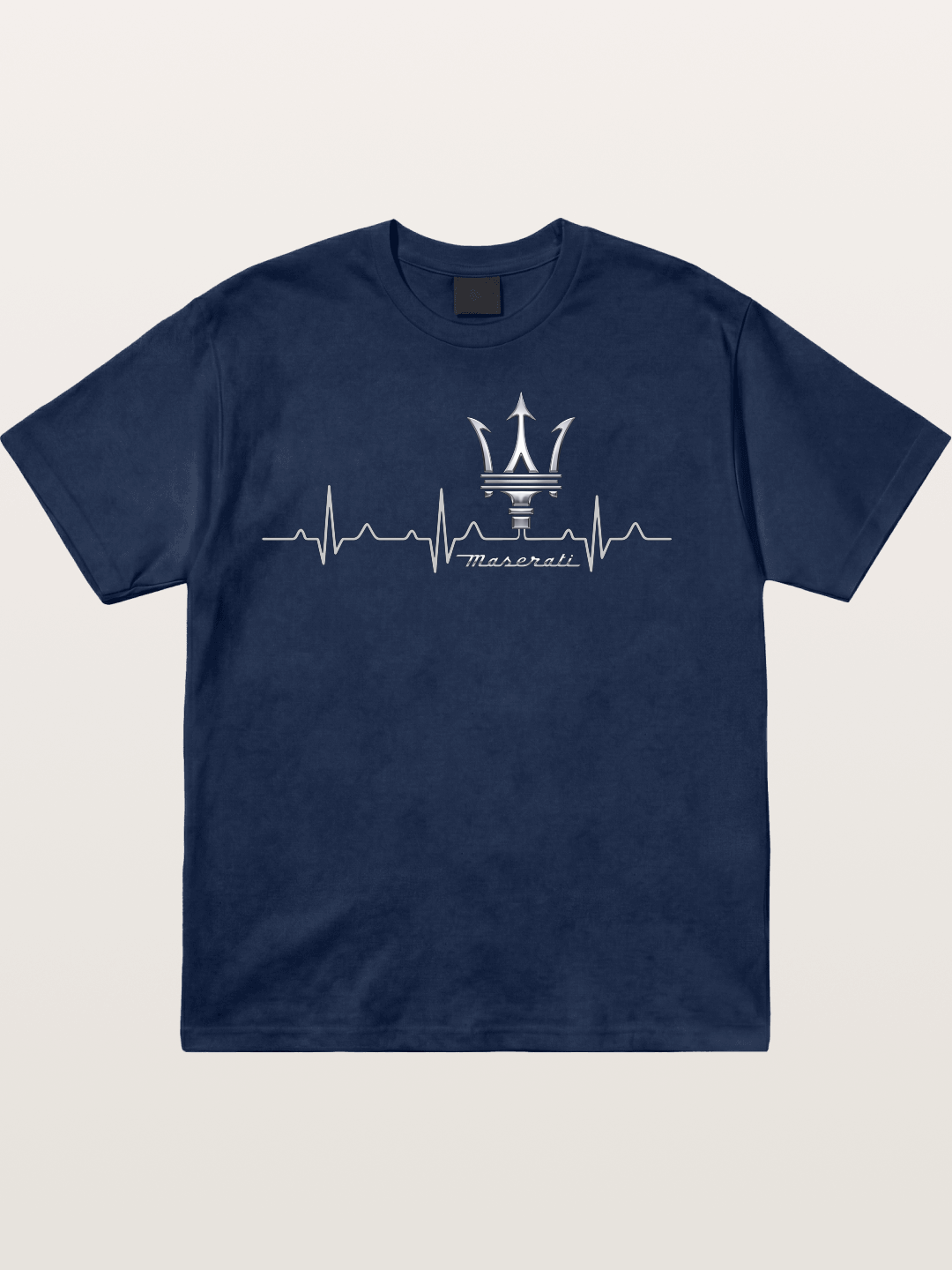 Maserati Heartbeat Emblem Cotton T-shirt