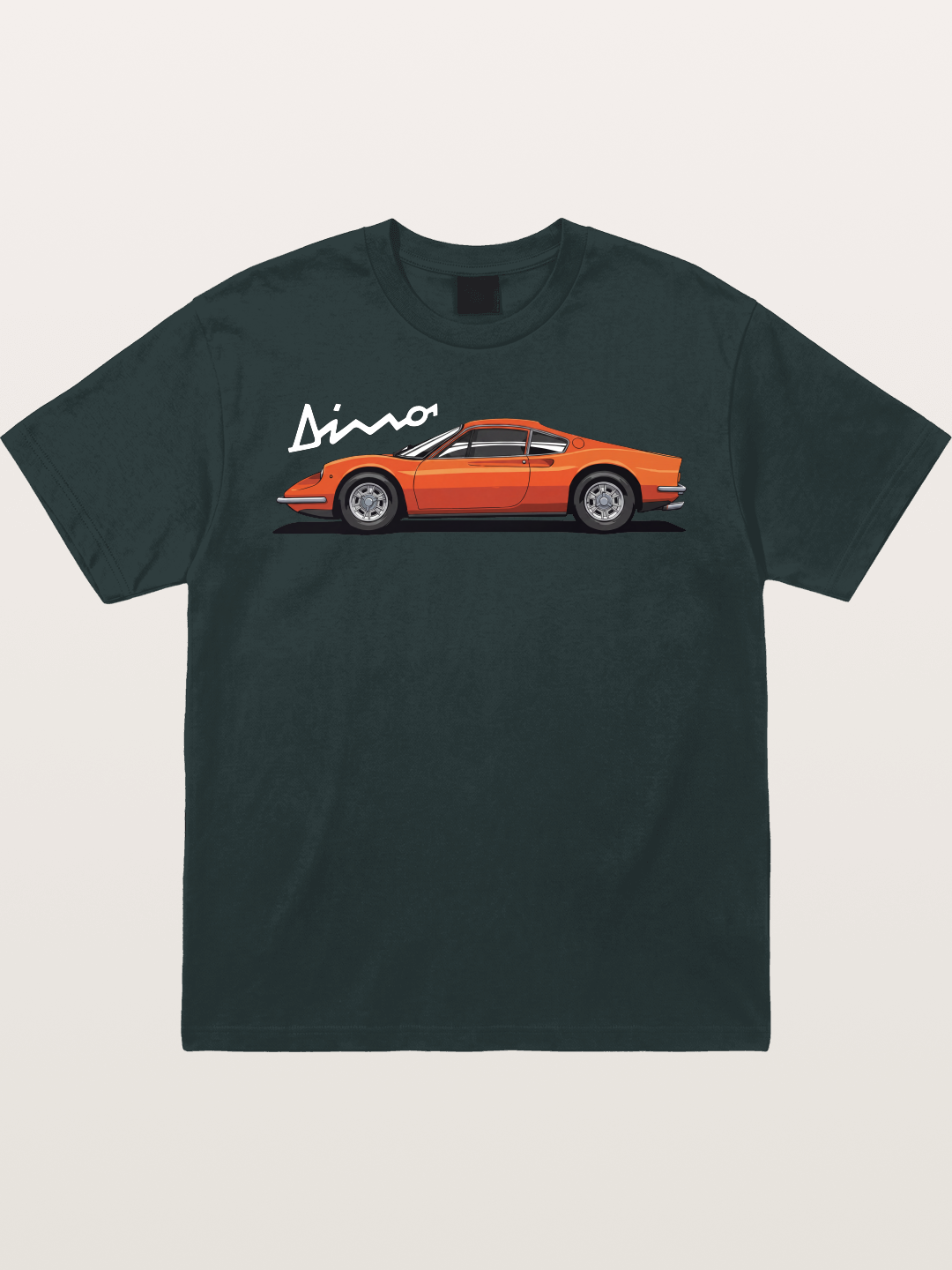 Vintage Orange Sports Car Side Gildan T-shirt