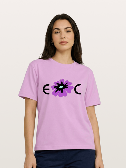 Purple EDC Daisy Silhouette Gildan T-shirt