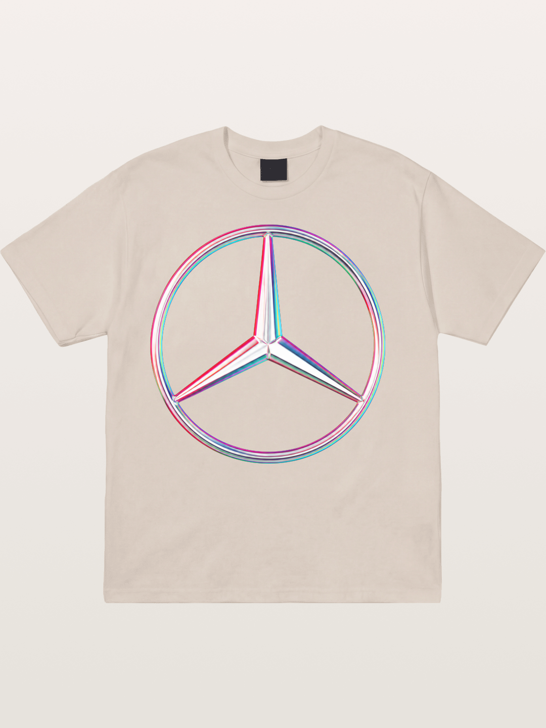 Mercedes Holographic Logo Cotton T-shirt
