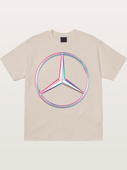 Mercedes Holographic Logo Cotton T-shirt