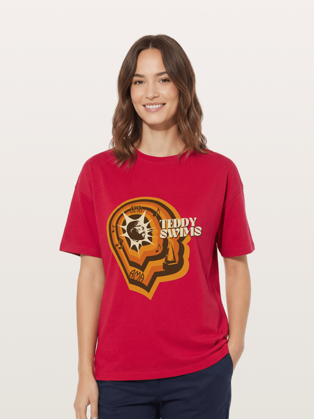 Teddy Swims Retro Ear Graphic Gildan T-shirt