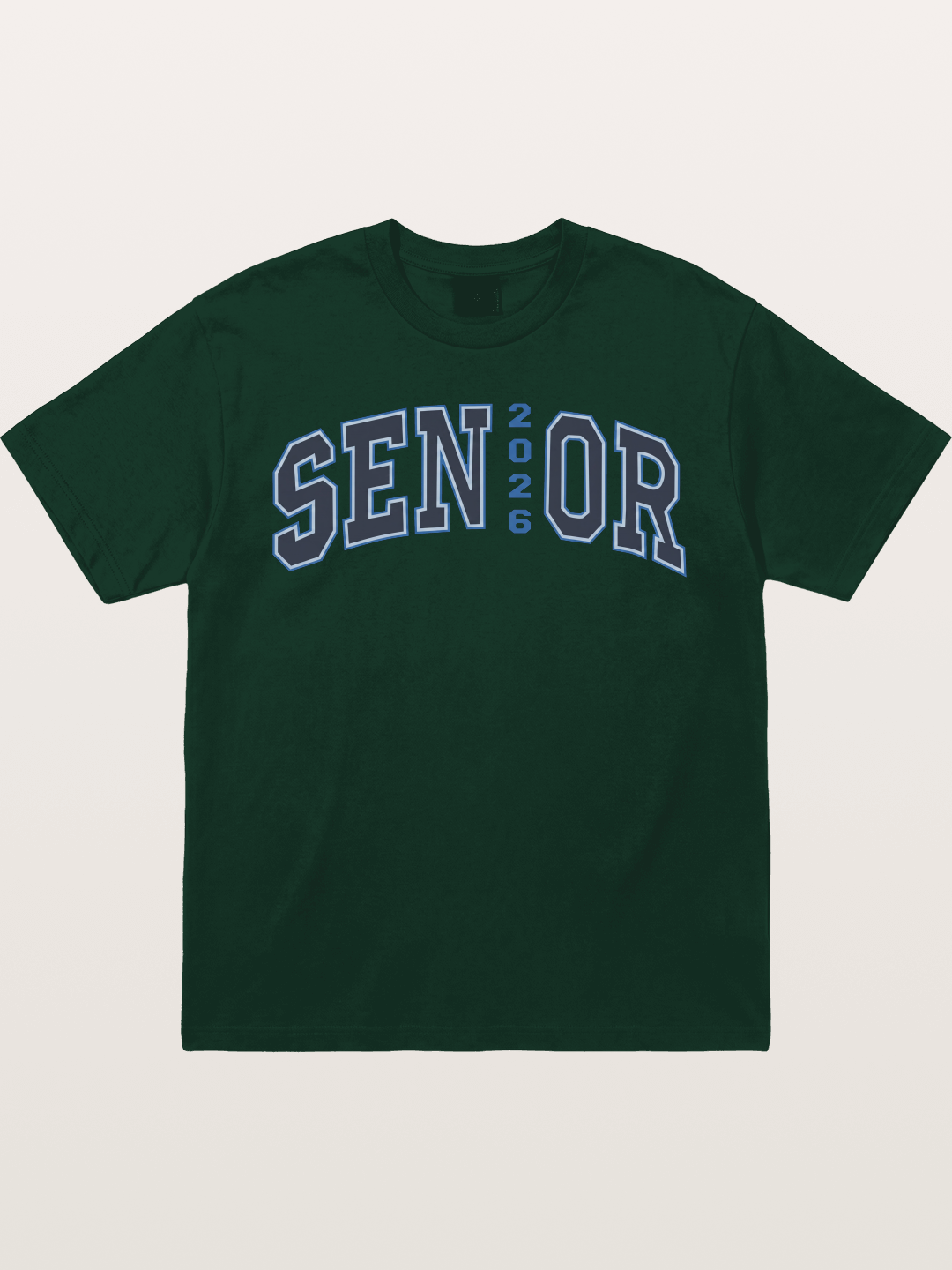 Senior 2026 Varsity Style Text Gildan T-shirt
