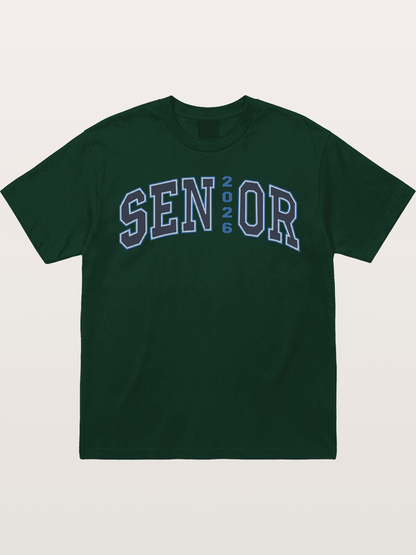 Senior 2026 Varsity Style Text Gildan T-shirt