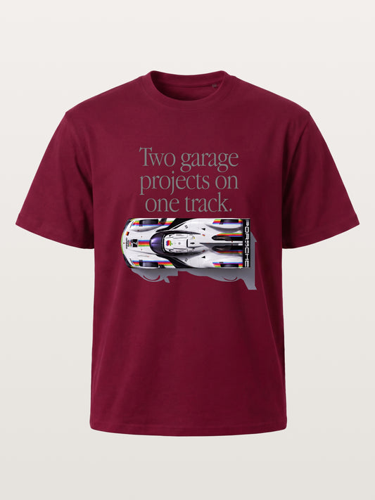 Le Mans Racer Two Garage Quote Gildan T-shirt