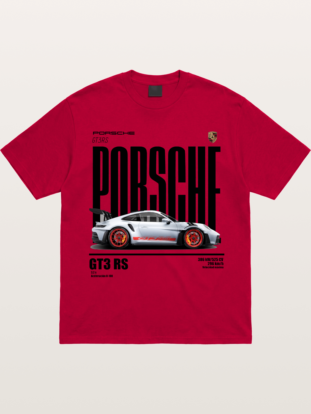 Porsche 911 GT3RS Widebody Sports Car Gildan T-shirt