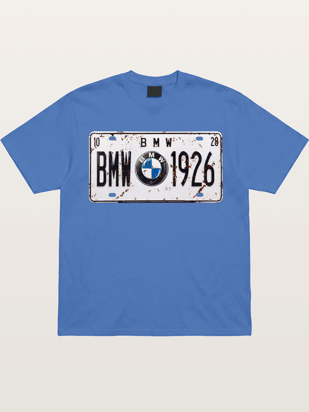 Vintage BMW License Plate Decor Gildan T-shirt