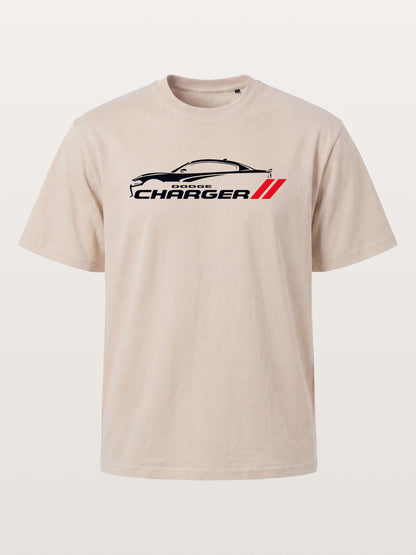 Charger Silhouette Strip Art Cotton T-shirt