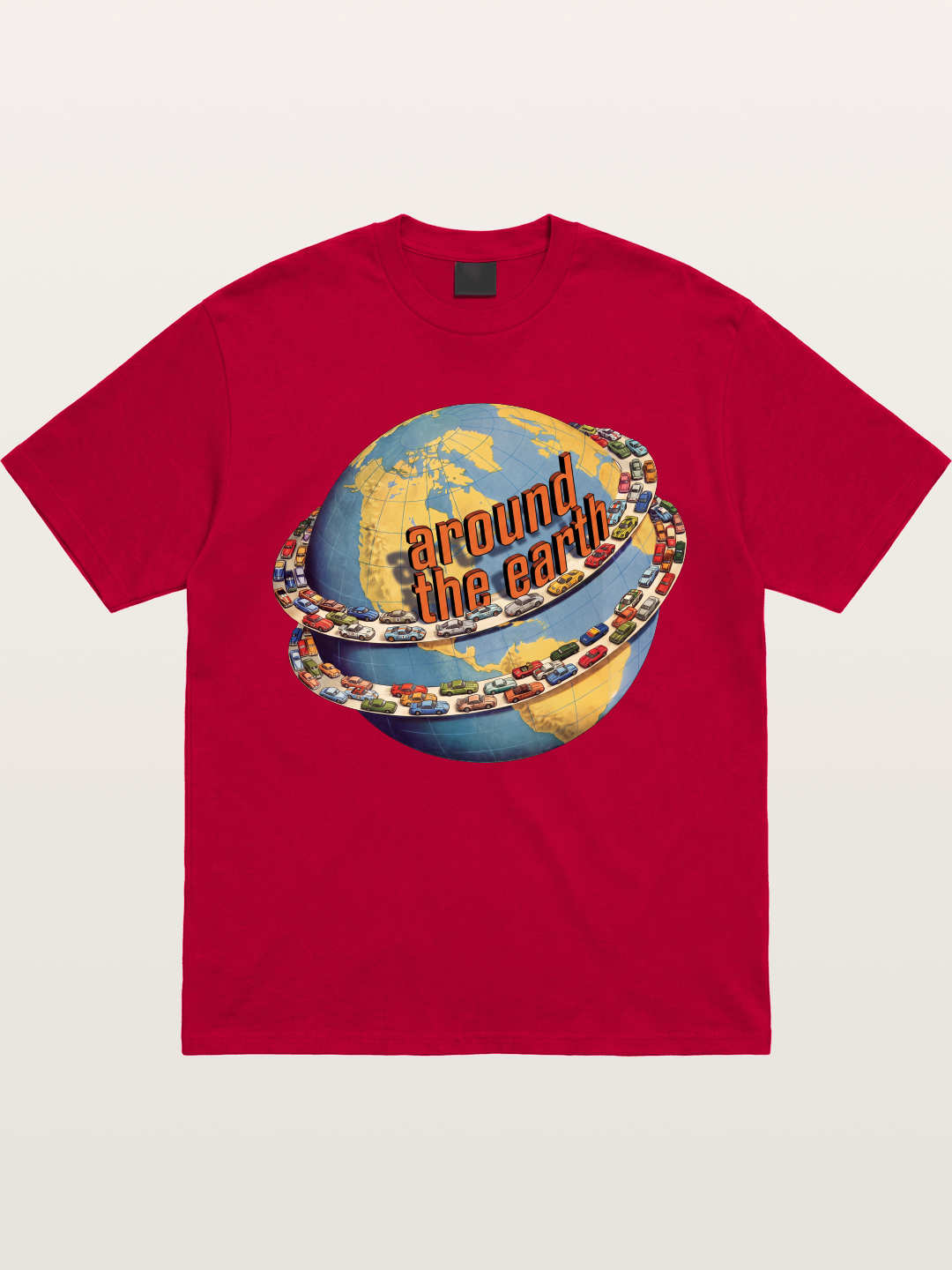 Global Cars Earth Illustration Gildan T-shirt