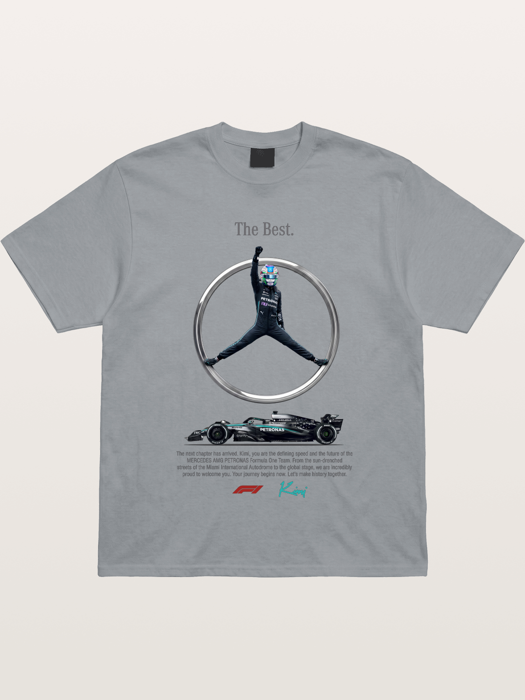 Kimi Mercedes Star Pose Gildan T-shirt