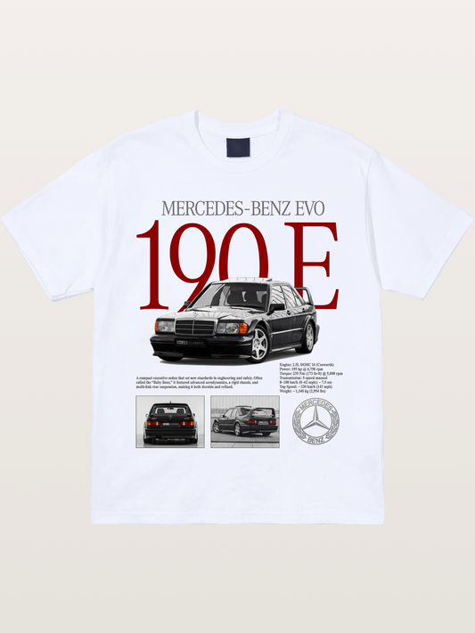 Mercedes-Benz 190E Retro Profile Gildan T-shirt