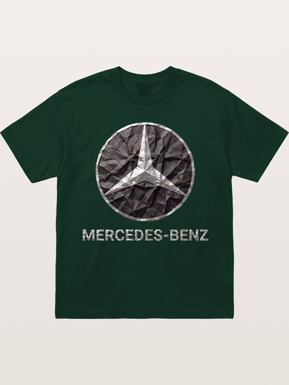 Mercedes Crumpled Paper Logo Gildan T-shirt