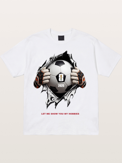 Soccer Ball Tear Effect 2026 Cotton T-shirt