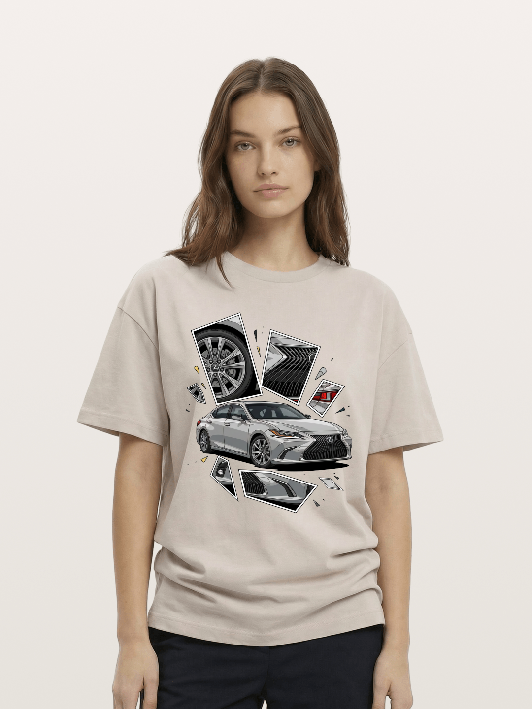 Lexus Sedan Exploded View Cotton T-shirt