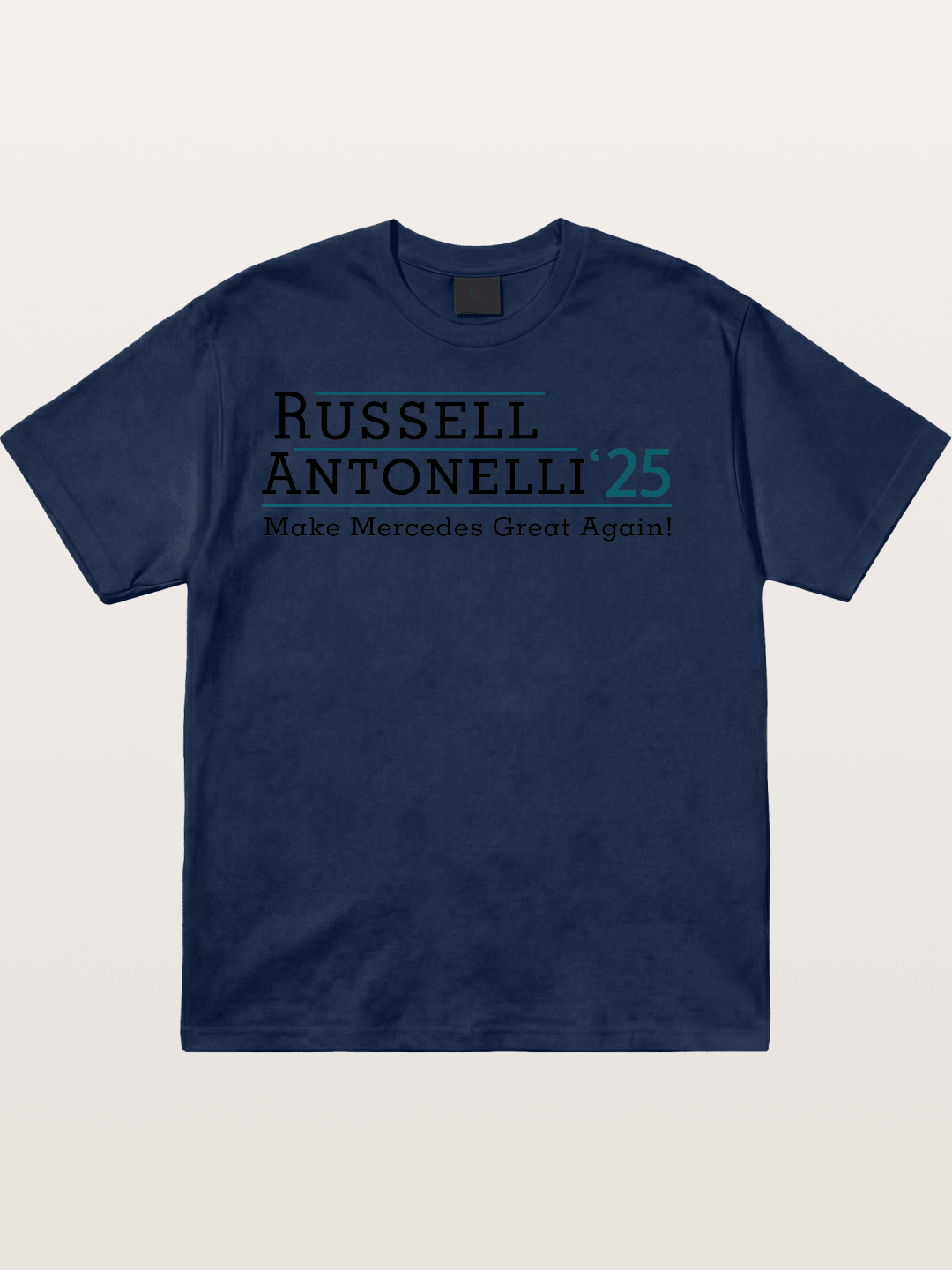 Russell Antonelli Mercedes Design Cotton T-shirt