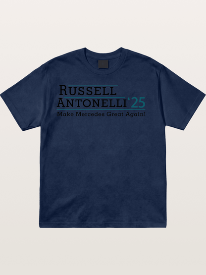 Russell Antonelli Mercedes Design Cotton T-shirt