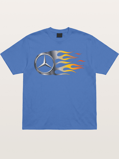 Mercedes Star With Flame Design Gildan T-shirt