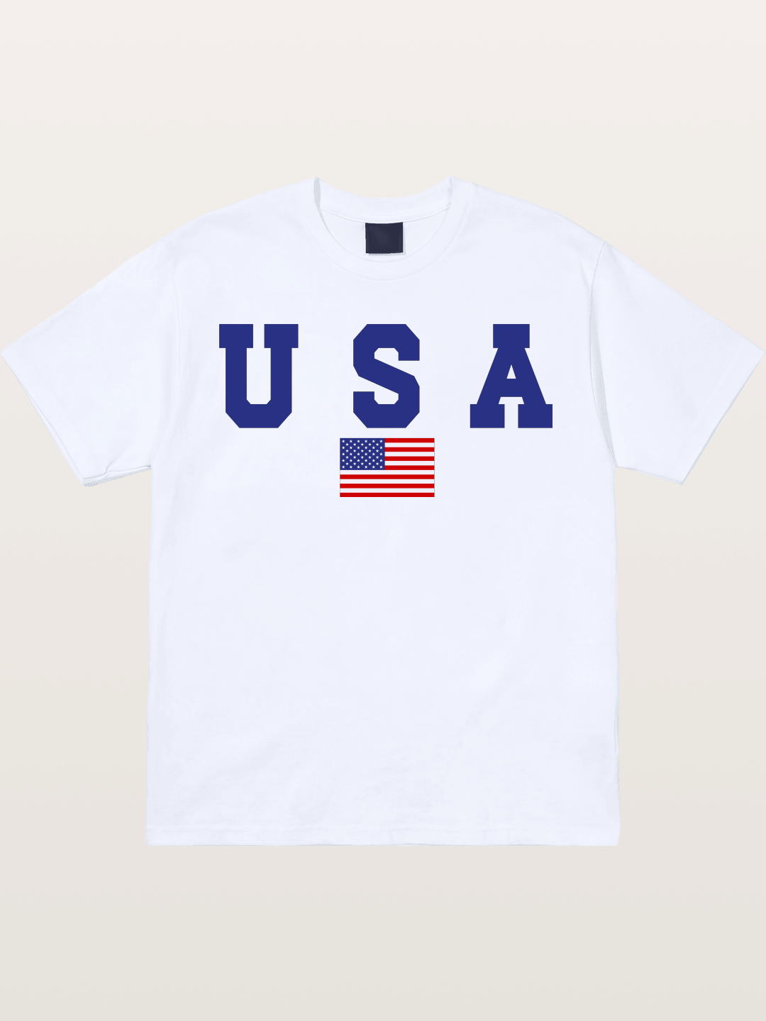 USA Letters With American Flag Gildan T-shirt