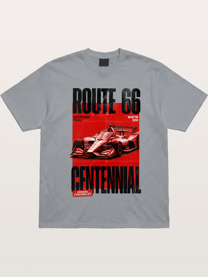 Red Tone Route66 Racing Card Gildan T-shirt