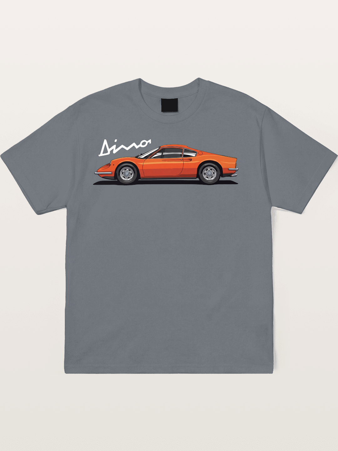 Vintage Orange Sports Car Side Cotton T-shirt