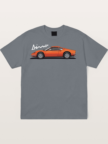 Vintage Orange Sports Car Side Cotton T-shirt