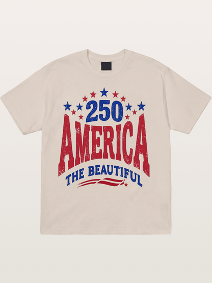 America The Beautiful Vintage Cotton T-shirt