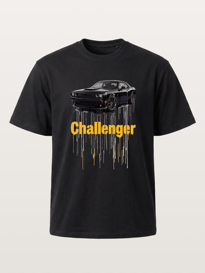 Drip Paint Challenger Poster Gildan T-shirt