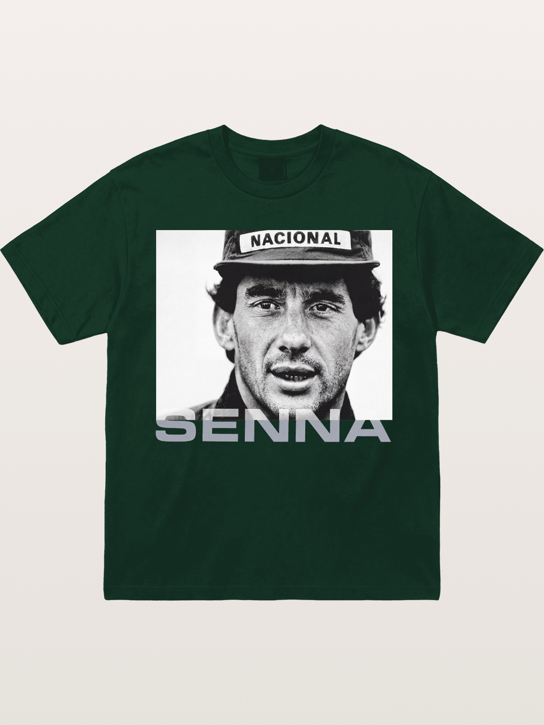 Ayrton Senna Black White Portrait Gildan T-shirt