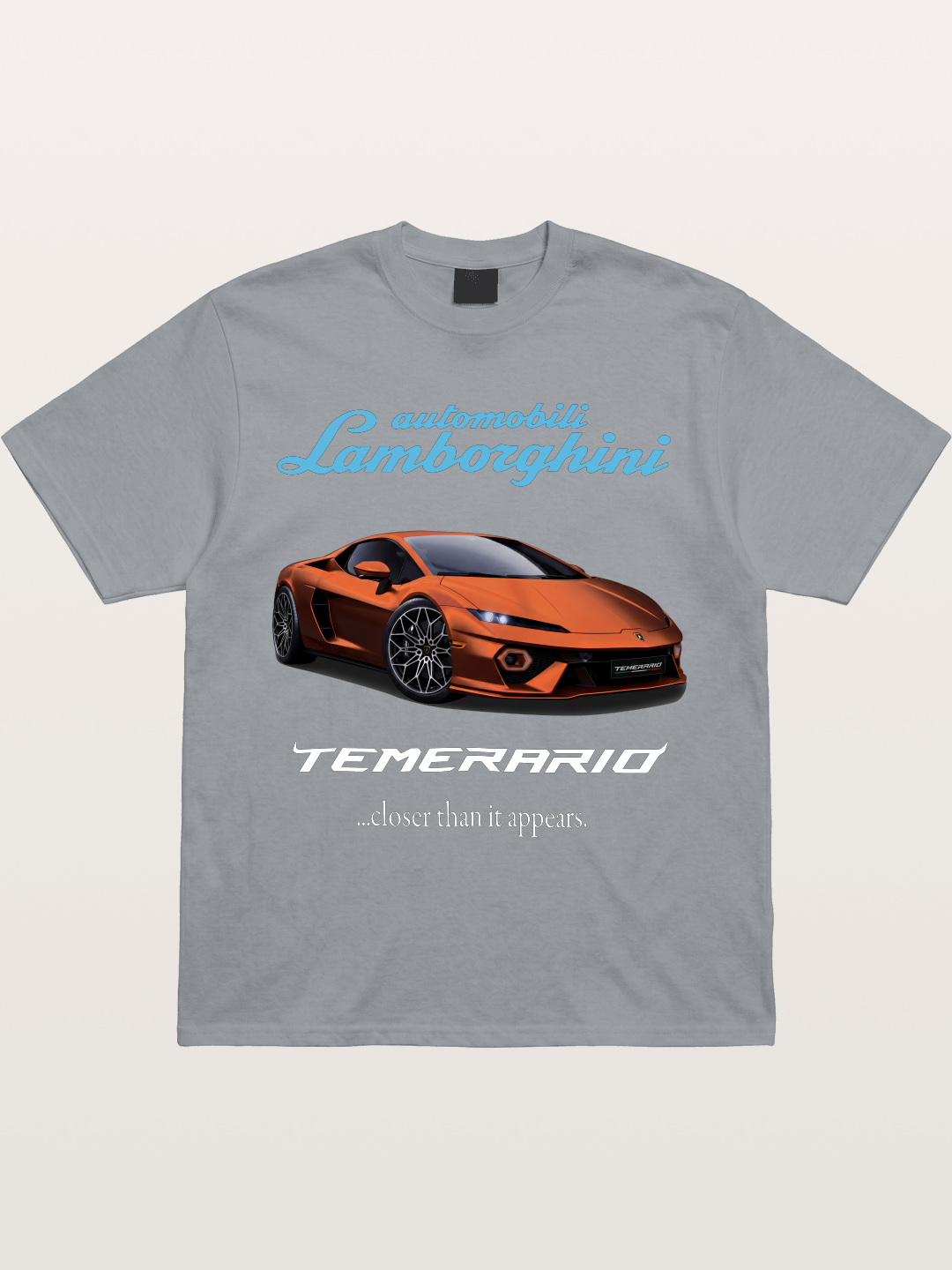 Lamborghini Temerario Orange Sports Car Gildan T-shirt