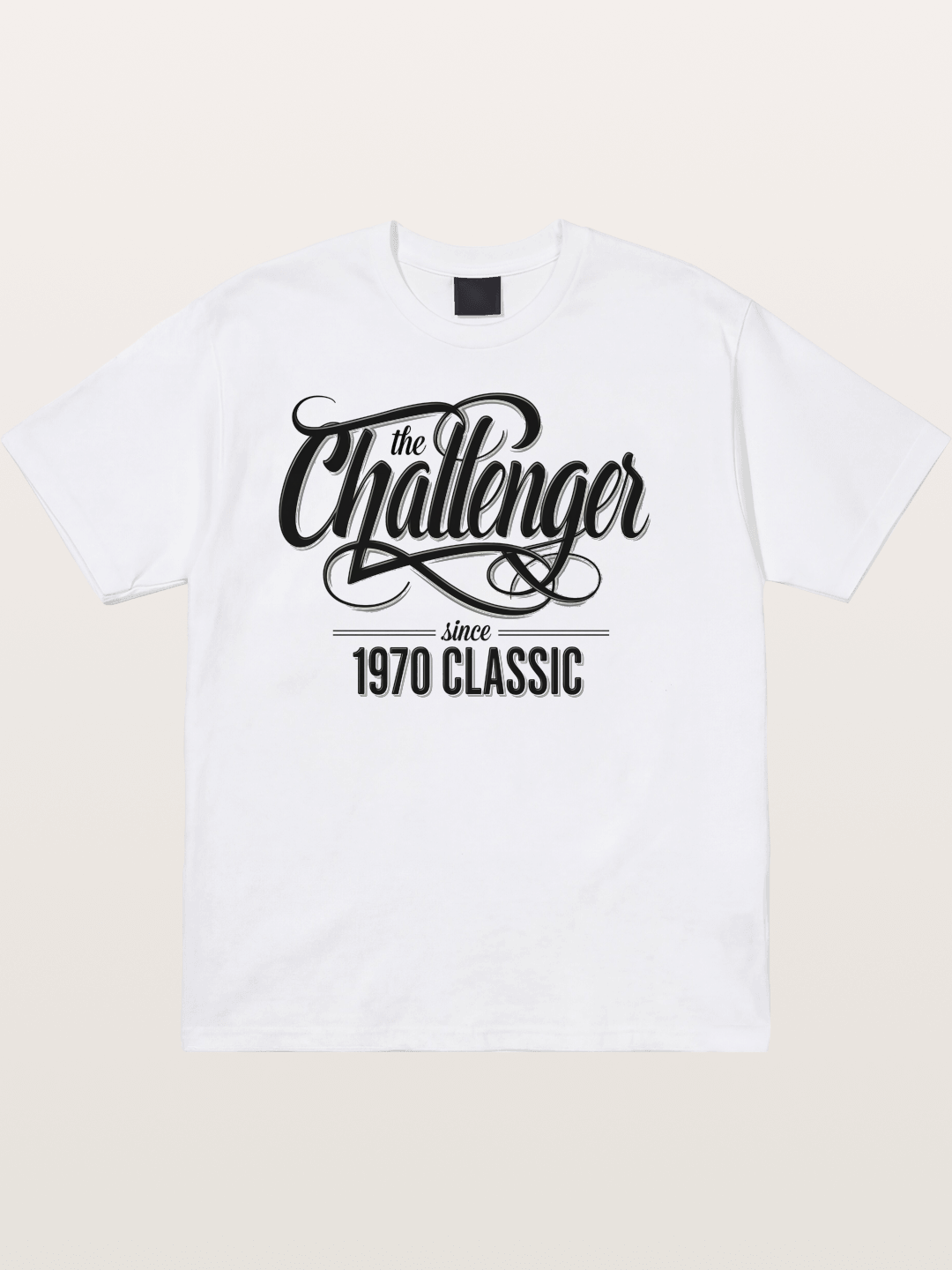 Retro Script Cotton T-shirt