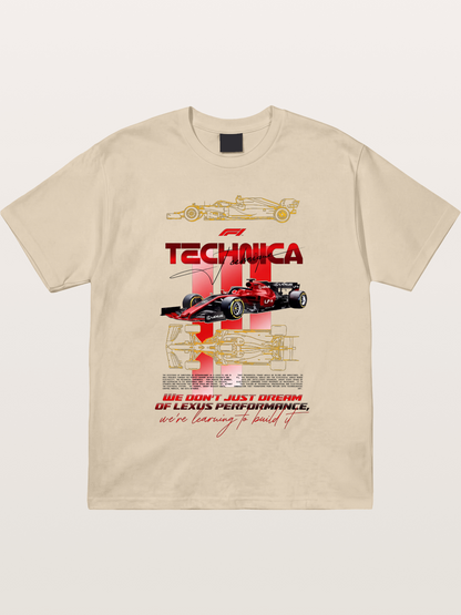 Red F1 Lexus Tech Racing Card Gildan T-shirt