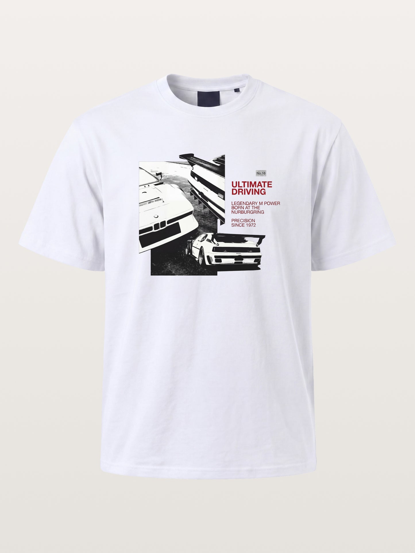 Vintage BMW M3 Black White Card Cotton T-shirt
