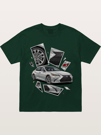 Lexus Sedan Exploded View Gildan T-shirt