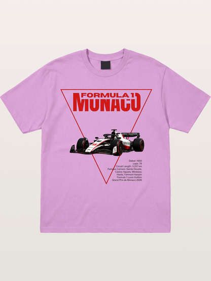 Red Triangle F1 Monaco Artwork Gildan T-shirt